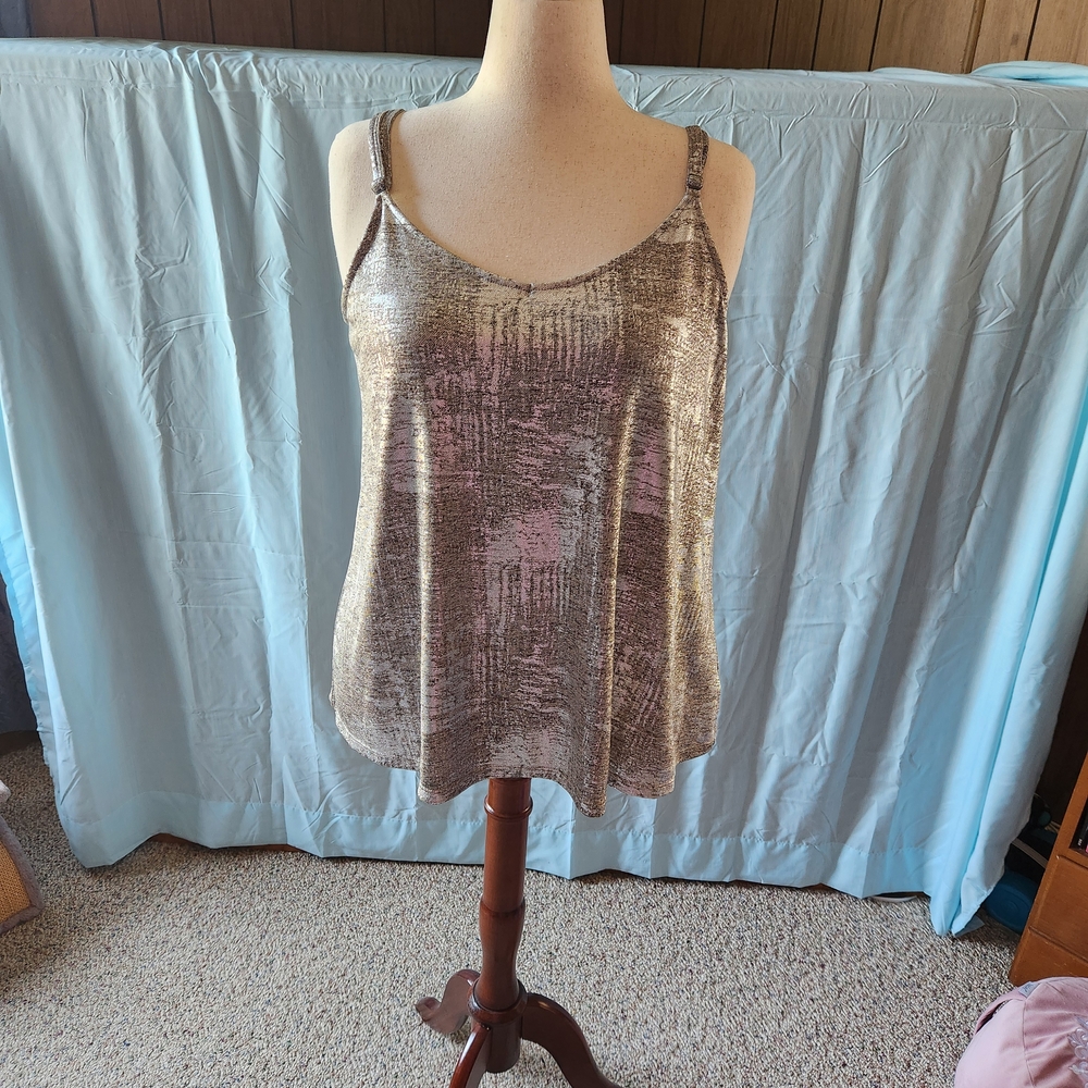 Torrid Metallic Gold Camisole Top